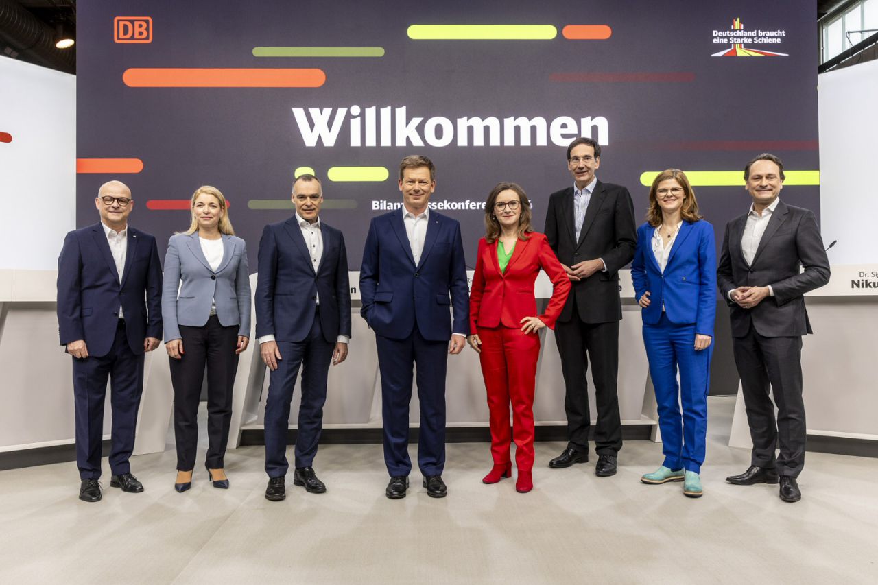 Vorstand Deutsche Bahn AG auf der Bilanzpressekonferenz 2024