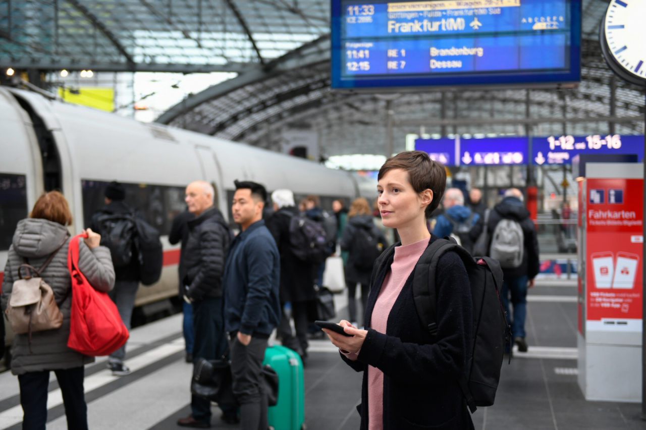 Im Berliner Hauptbahnhof