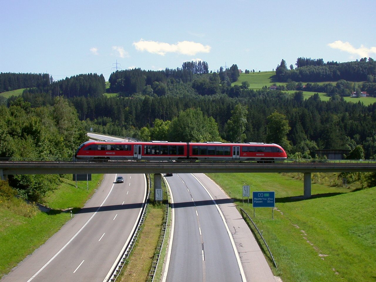 Verkehrsträger in Süddeutschland