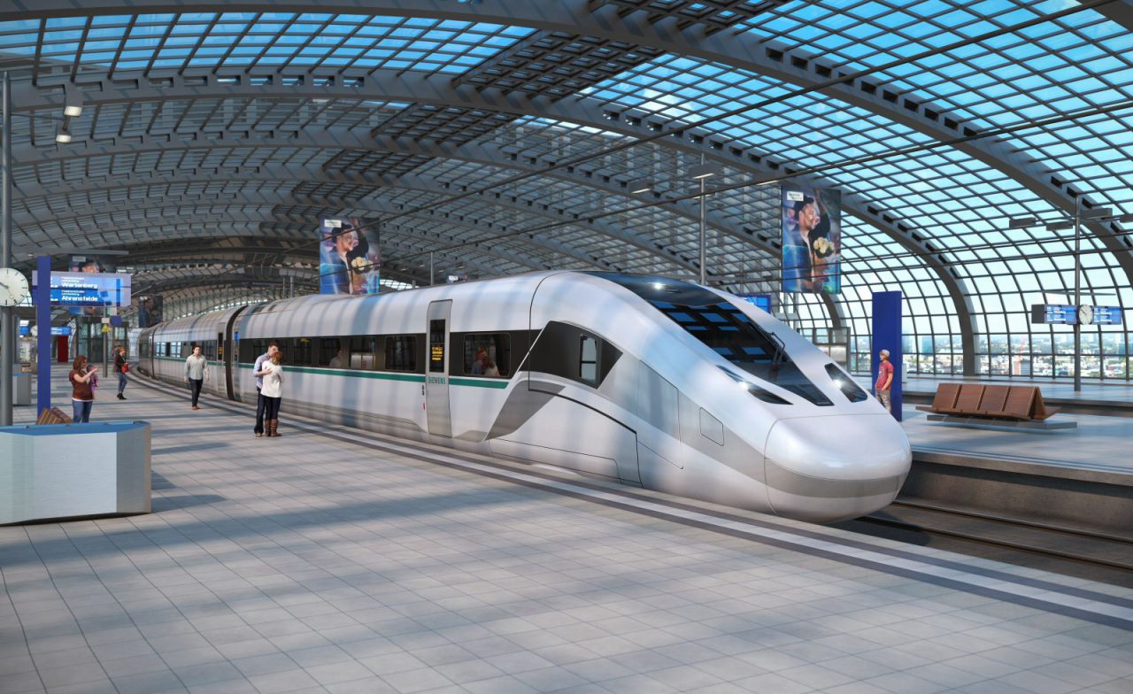 Siemens-Hochgeschwindigkeitszug mit dem Arbeitstitel Velaro Novo