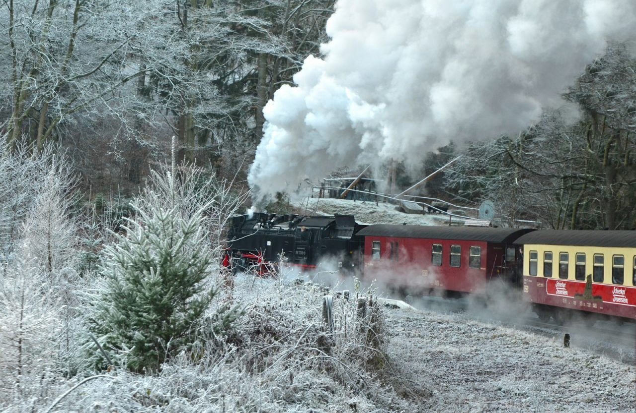 Harzer Schmalspurbahn im Winter