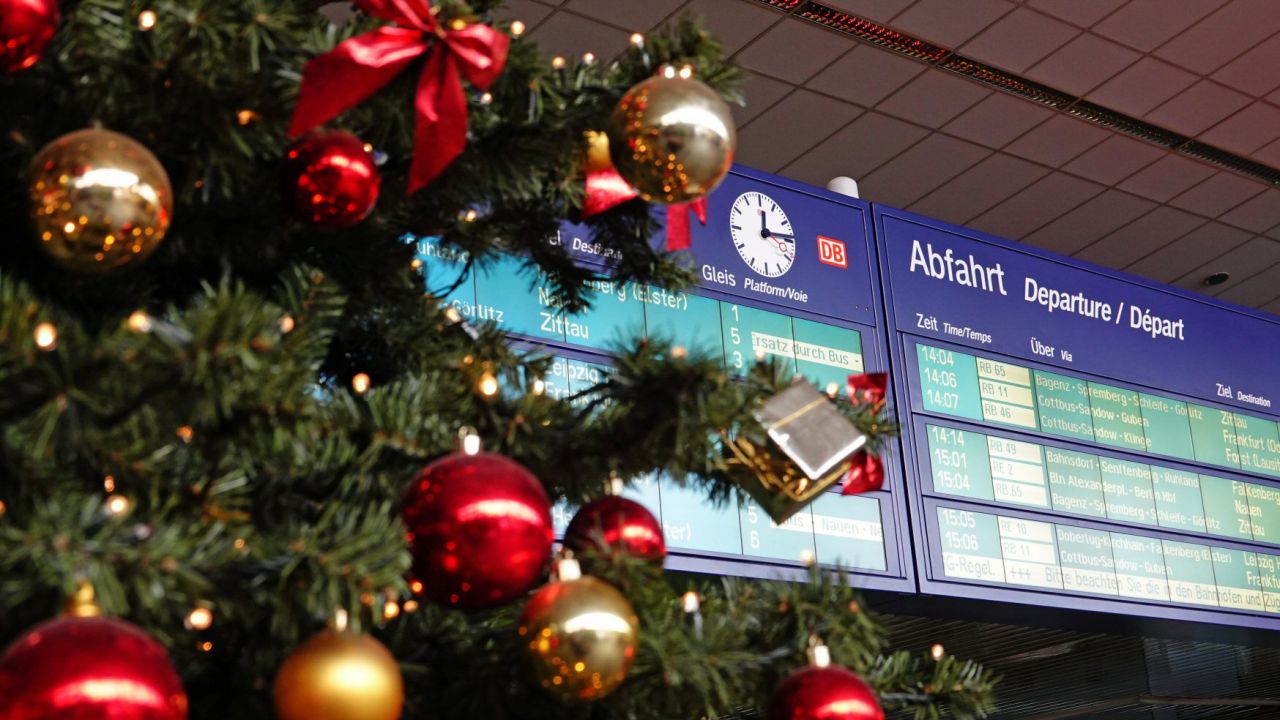 Weihnachtszeit bei der Deutschen Bahn