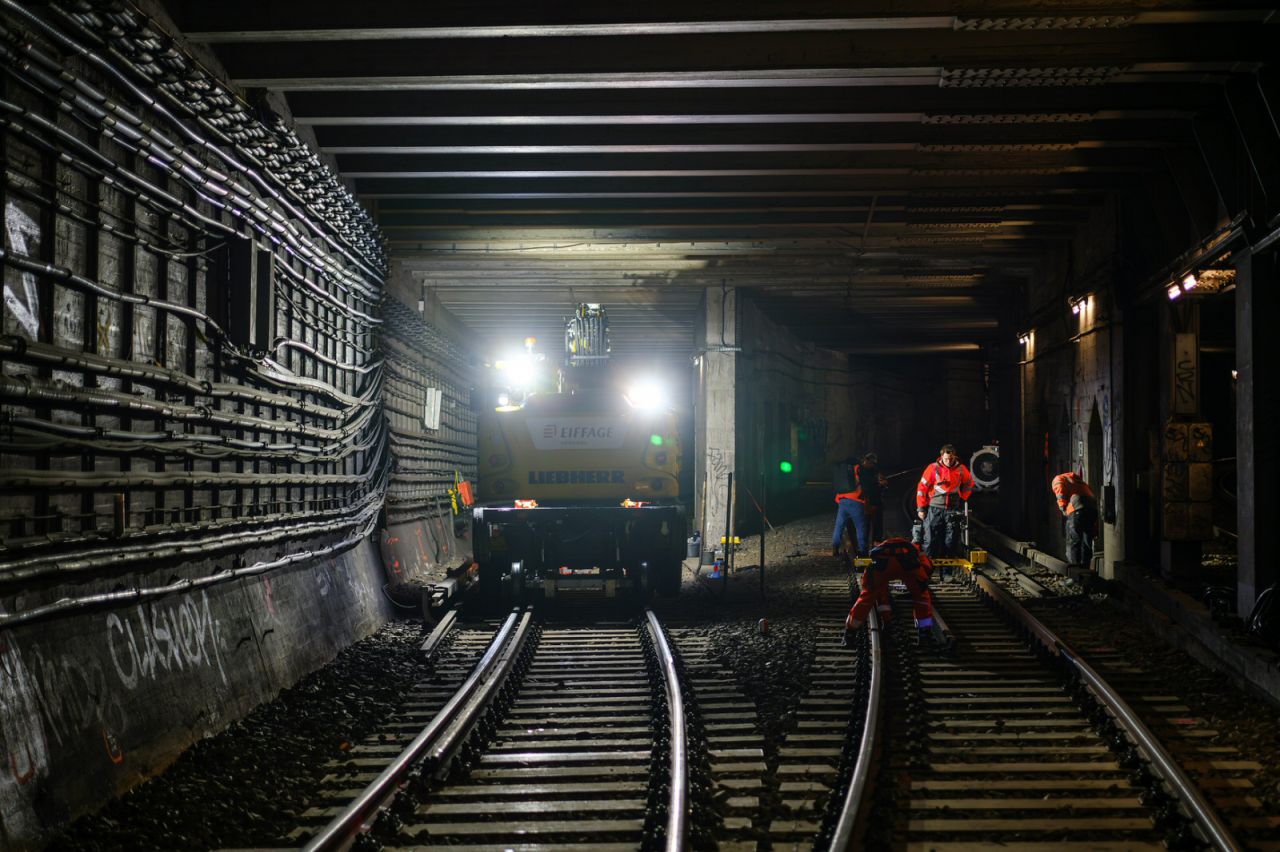 Instandhaltungsarbeiten im Nord-Süd-Tunnel