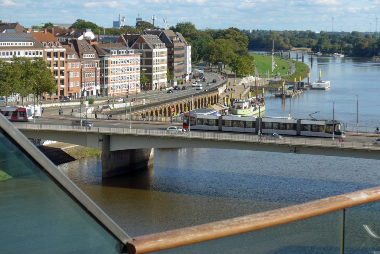 Wilhelm-Kaisen-Brücke in Bremen