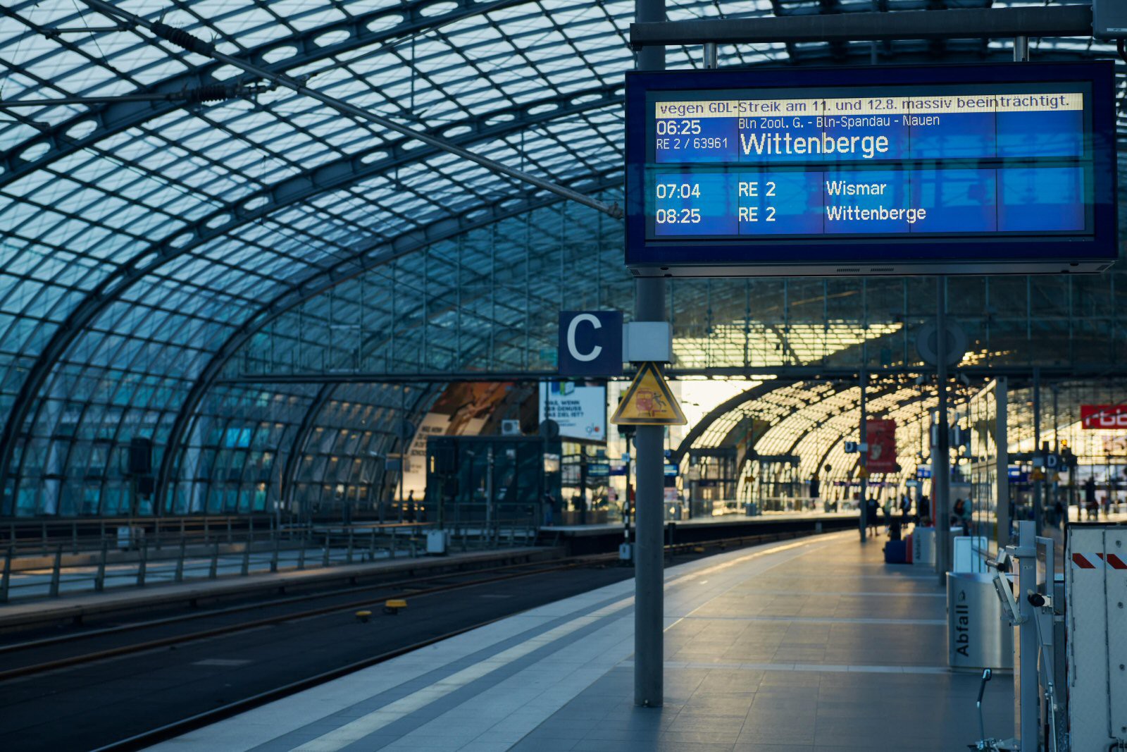 GDL Ruft Zu 20-stündigem Warnstreik Bei Der Bahn Auf